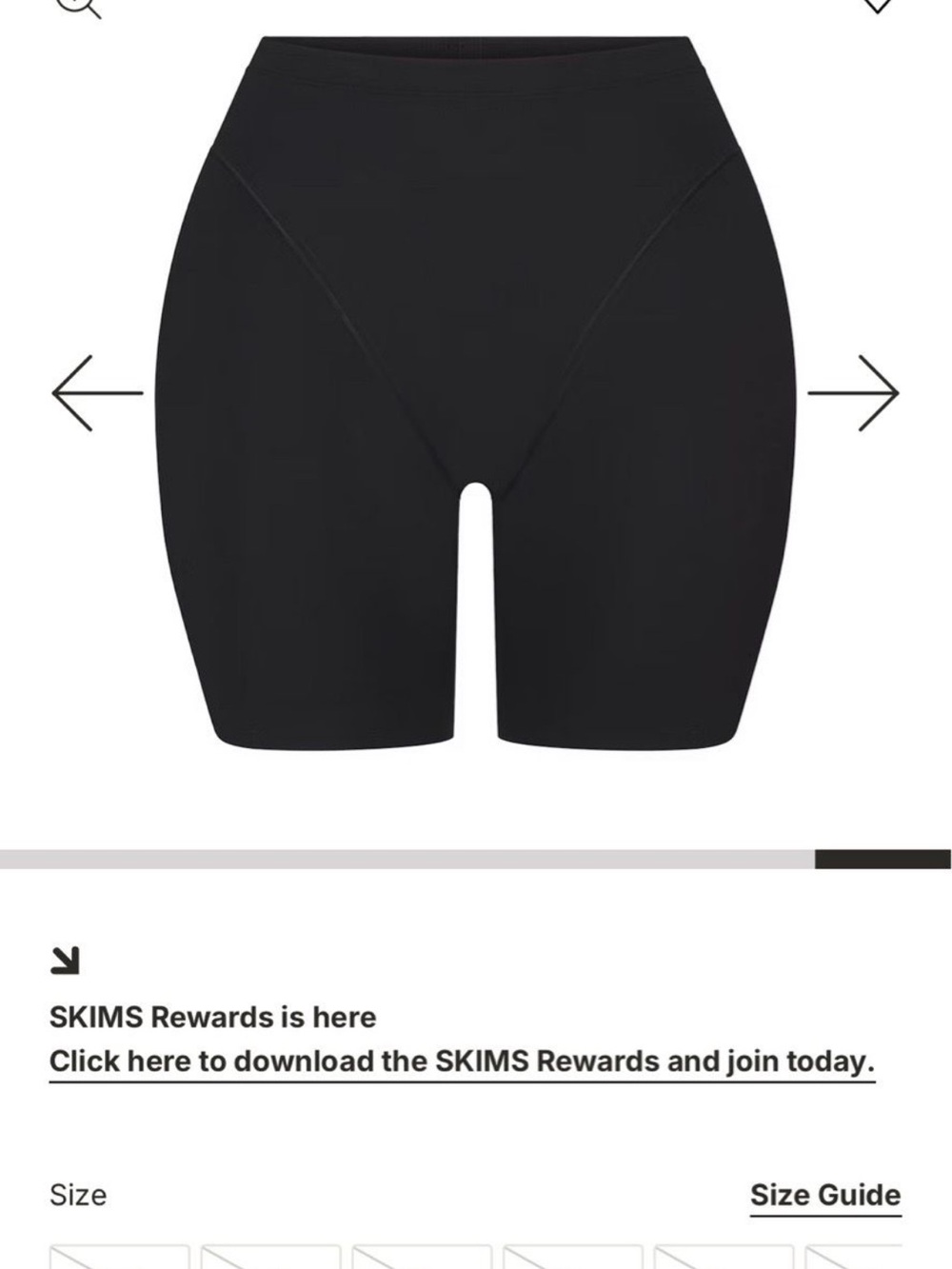 SKIMS Black High-Rise Sculpting Bike Shorts